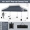 Costway 10 x 20 FT Pop-up Canopy UPF50+ Sun Protection Tent with Carrying Bag Blue/Black/Grey/White/Pink